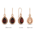 Delicate Floral 925 Silver Earrings with CZ – Occasion Wear