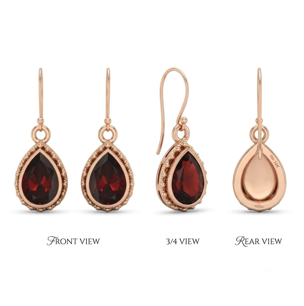 Delicate Floral 925 Silver Earrings with CZ – Occasion Wear
