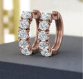 Elegant Cluster 925 Silver Earrings with CZ – Chic Layering