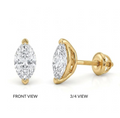 Modern Geometric 925 Silver Earrings with CZ – Chic Layering