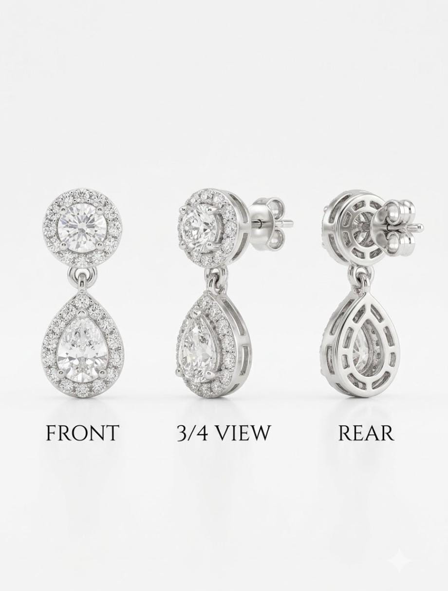 Dainty Sparkle 925 Silver Earrings with CZ – Elegant Styling