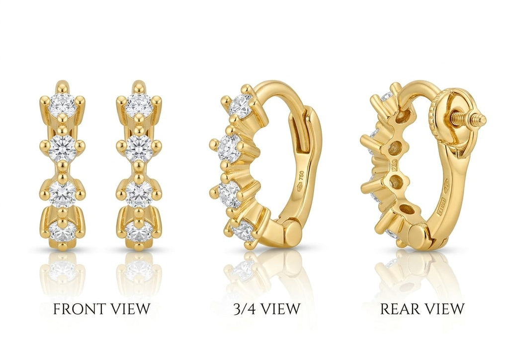 Refined Floral 925 Silver Earrings with CZ – Everyday Wear