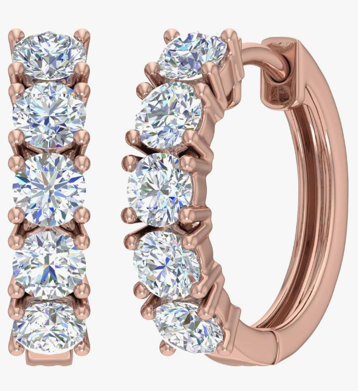 Elegant Cluster 925 Silver Earrings with CZ – Chic Layering