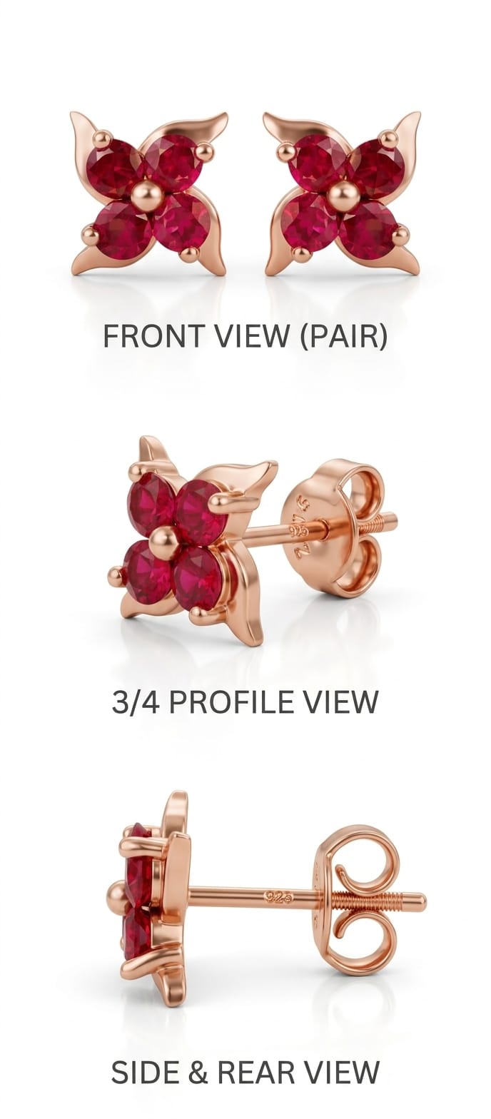 Chic Statement 925 Silver Earrings with CZ – Party Wear