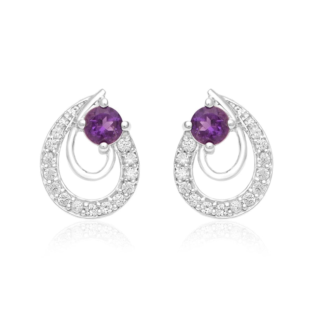 Elegant Drop 925 Silver Earrings with CZ – Gift Choice