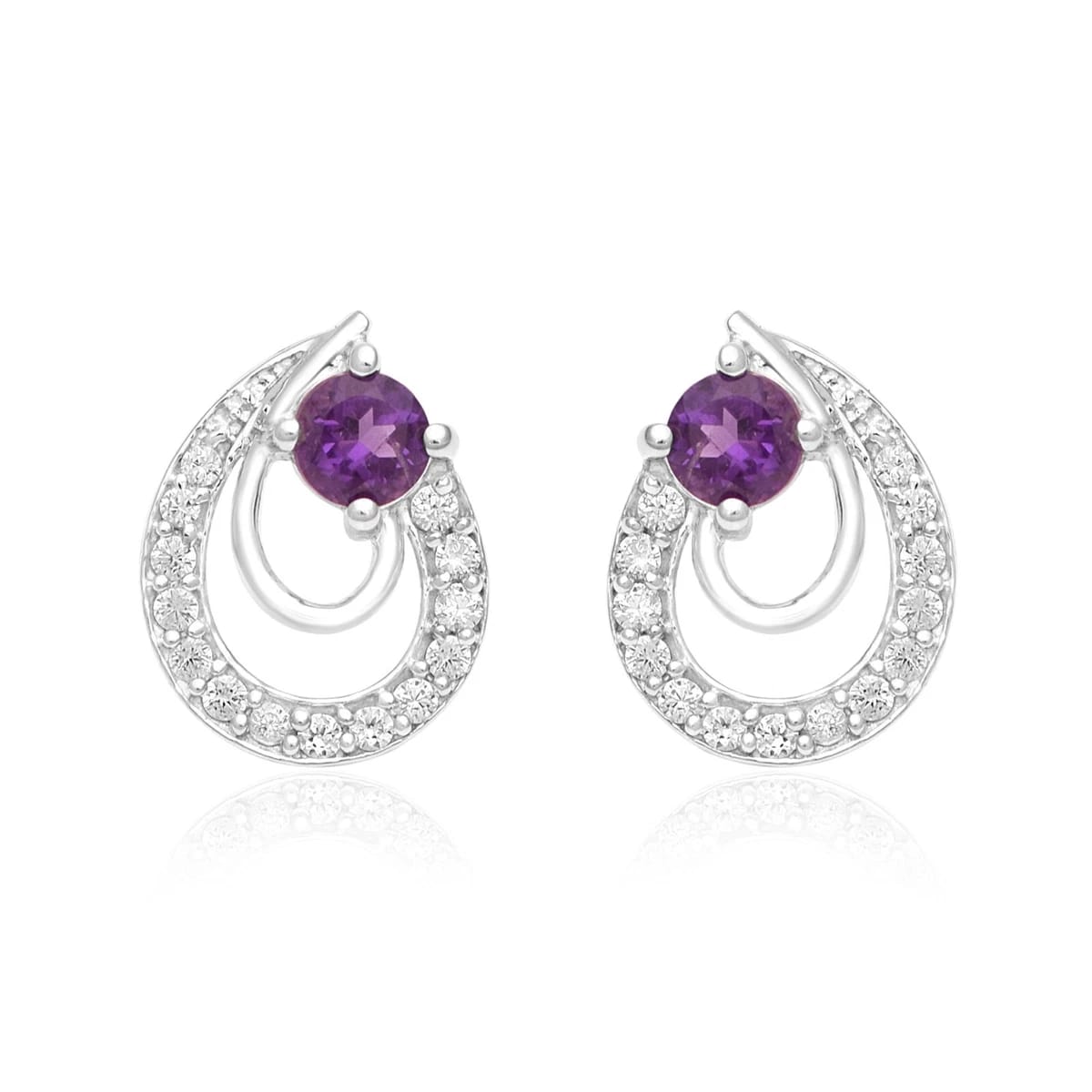 Elegant Drop 925 Silver Earrings with CZ – Gift Choice