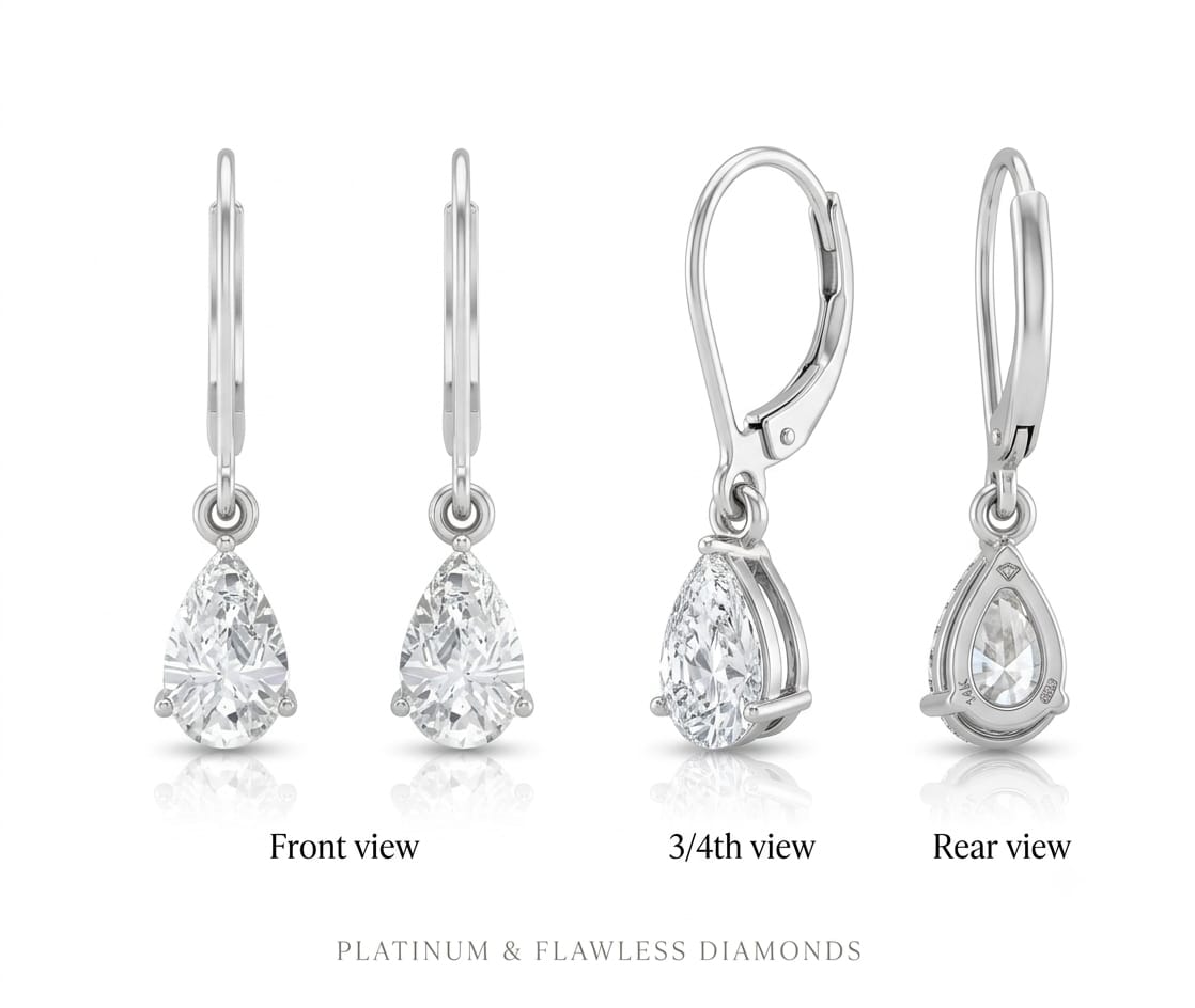 Dainty Sparkle 925 Silver Earrings with CZ – Gift Choice